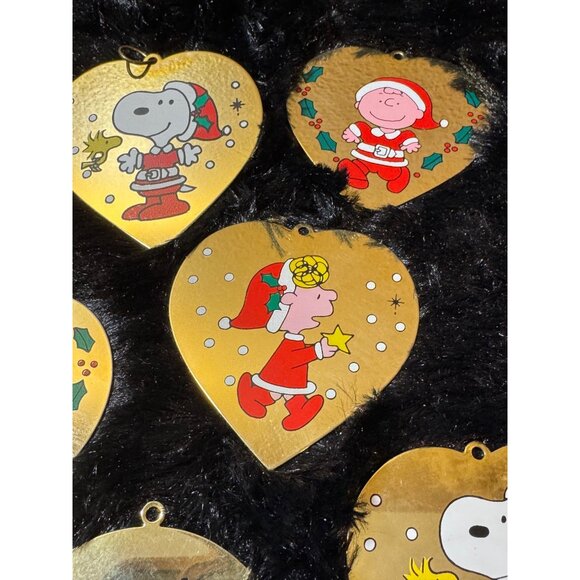 Vintage PEANUTS Christmas Ornament Brass1950 to 1965 Round Heart Shape - Picture 3 of 14